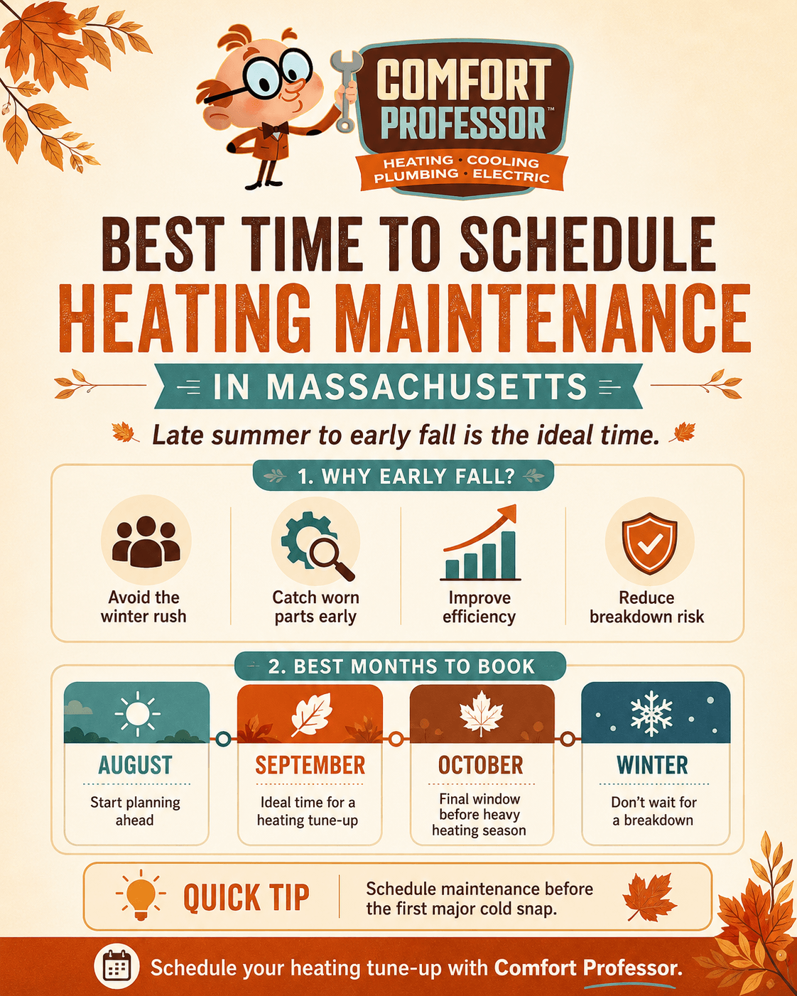 best time to schedule heating maintenance