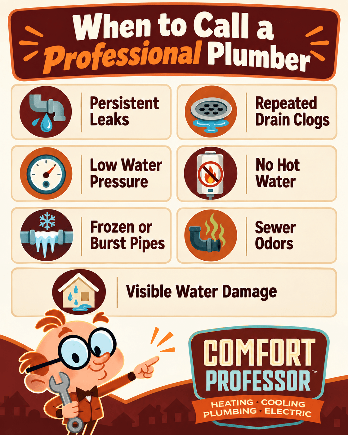 When to call a professional plumber